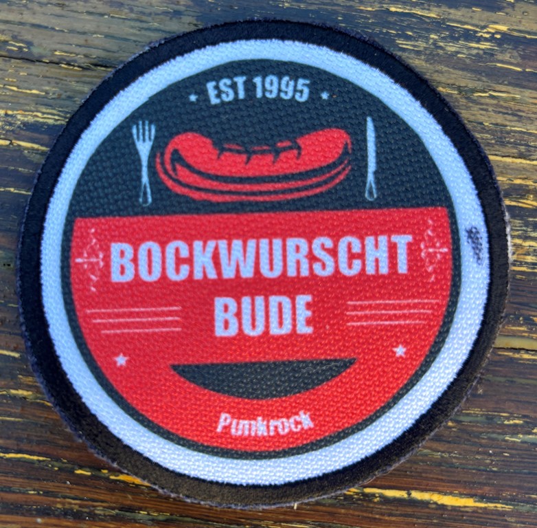 Die Bockwurschtbude - Aufnäher - Logo