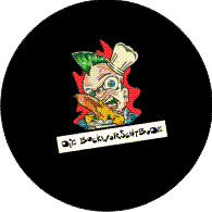 Die Bockwurschtbude - Button Logo frbg.