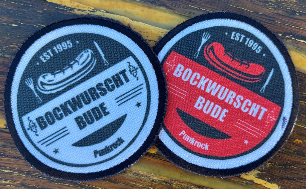 Die Bockwurschtbude - Aufnäher - Logo